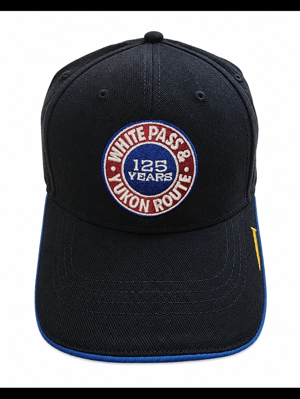 White Pass & Yukon Route Commemorative 125 Years Black Baseball Cap, NEW
